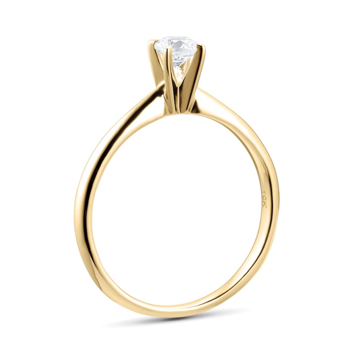 Goldsmiths 18ct Yellow Gold 0.25cttwDiamond Solitaire Ring