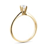 Goldsmiths 18ct Yellow Gold 0.25cttwDiamond Solitaire Ring