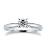 Goldsmiths 18ct White Gold 0.46ct Diamond Solitaire Ring