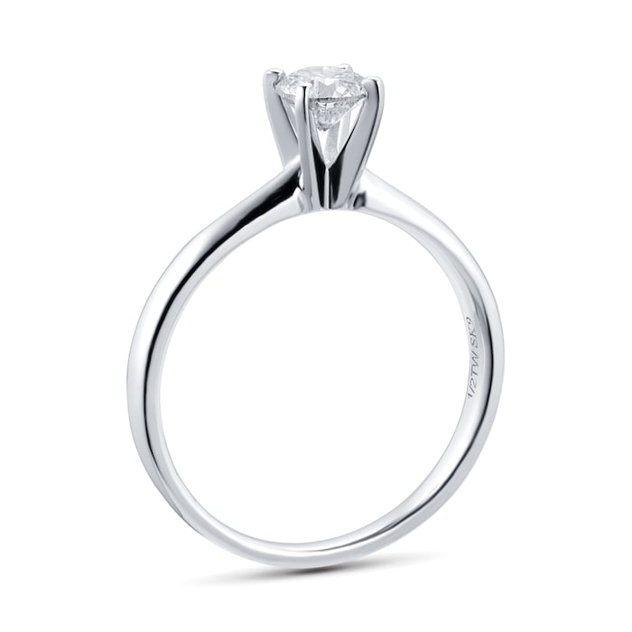 Goldsmiths 18ct White Gold 0.46ct Diamond Solitaire Ring