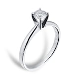 Goldsmiths 18ct White Gold 0.46ct Diamond Solitaire Ring