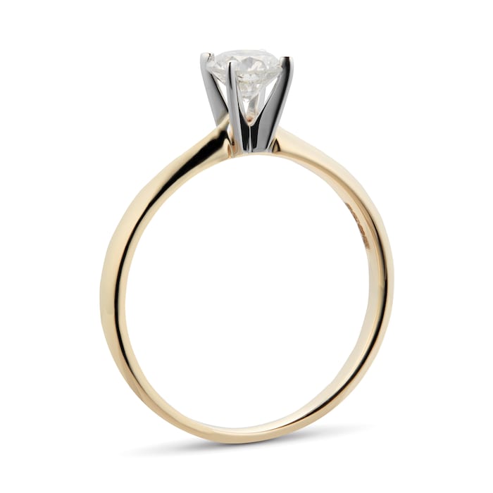 Goldsmiths 18ct Yellow Gold 0.46ct Diamond Solitaire Ring