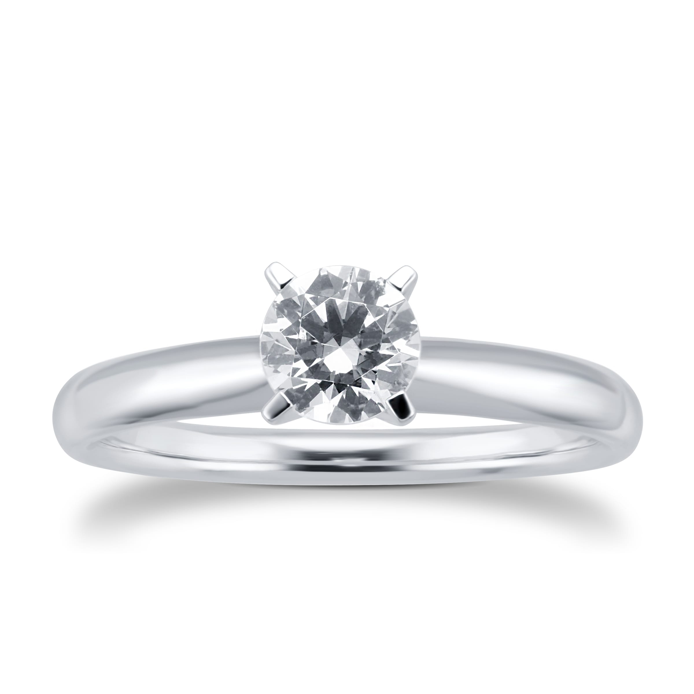 18ct White Gold 0.72ct Diamond Solitaire Ring