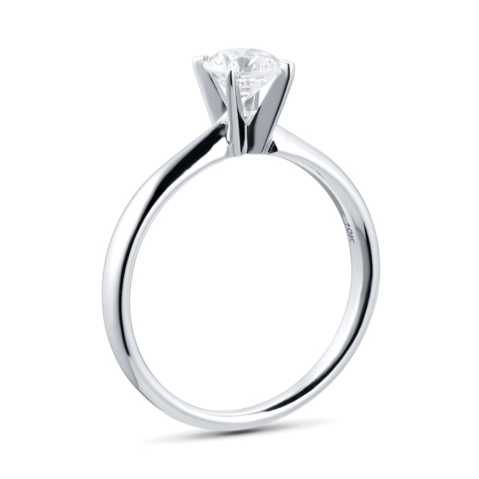 Goldsmiths 18ct White Gold 0.72ct Diamond Solitaire Ring