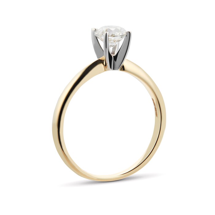 Goldsmiths 18ct Yellow Gold 0.72ct Diamond Solitaire Ring