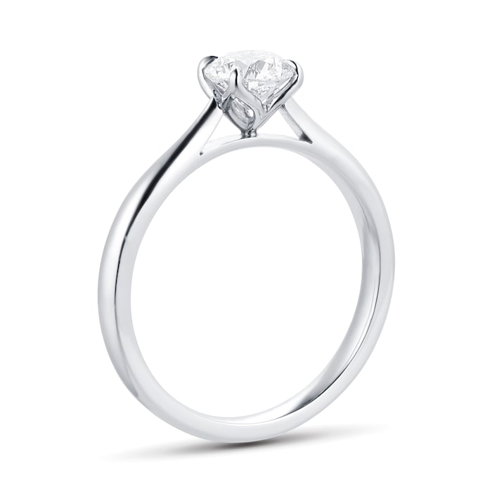 Goldsmiths Brilliant Cut 0.70 Carat Solitaire Diamond Ring In Platinum