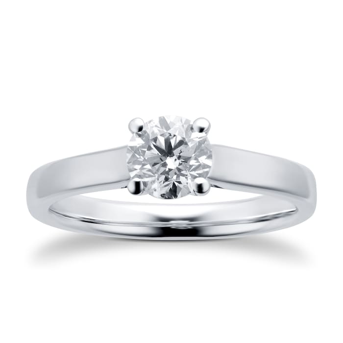 Goldsmiths Platinum 0.70ct Diamond Solitaire Ring