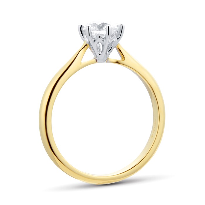 Goldsmiths 18ct Yellow Gold 0.70ct Diamond Solitaire Ring