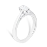 Goldsmiths Platinum 0.50ct Pear Cut Solitaire Engagement Ring