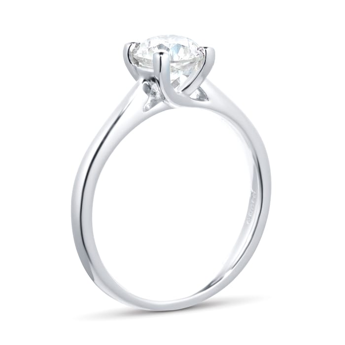 Goldsmiths Platinum 1.00ct Diamond Solitaire Engagement Ring