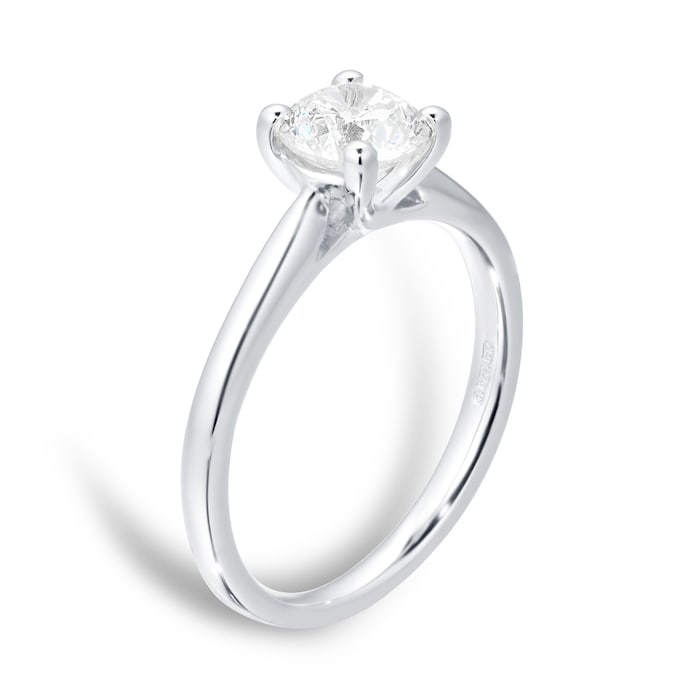 Goldsmiths Platinum 1.00ct Diamond Solitaire Engagement Ring