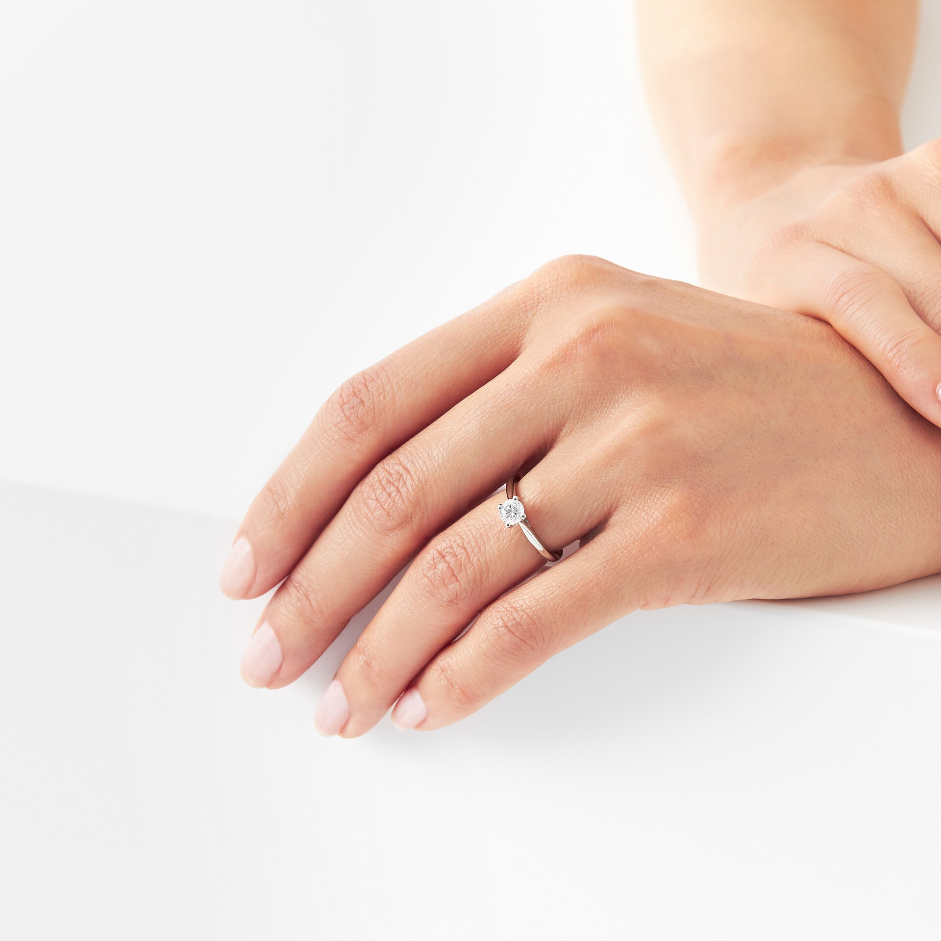 Goldsmiths Platinum 0.50ct Diamond Solitaire Engagement Ring