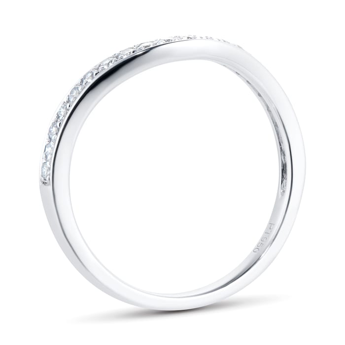 Goldsmiths Platinum 1.20cttw Princess Cut Bridal Set - Ring Size J