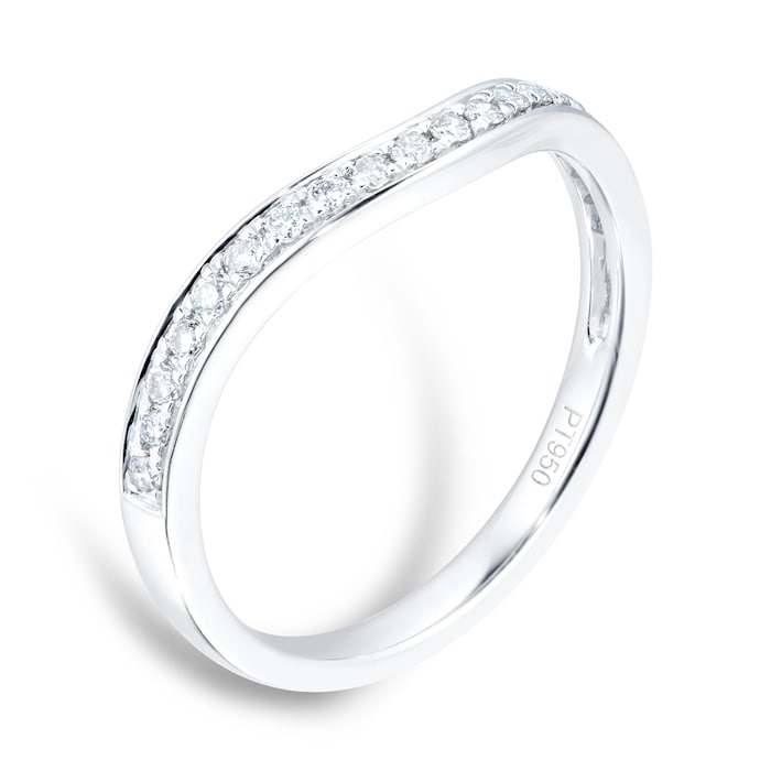 Goldsmiths Platinum 1.20cttw Princess Cut Bridal Set - Ring Size J