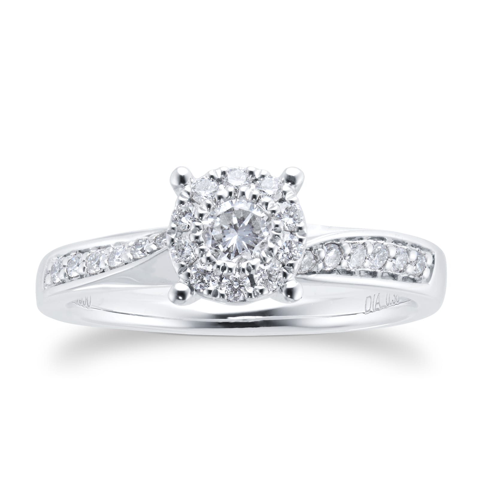Goldsmiths Platinum 0.50ct Diamond Multi Stone Bridal Set Goldsmiths Platinum 0.50ct Diamond Multi Stone Bridal Set