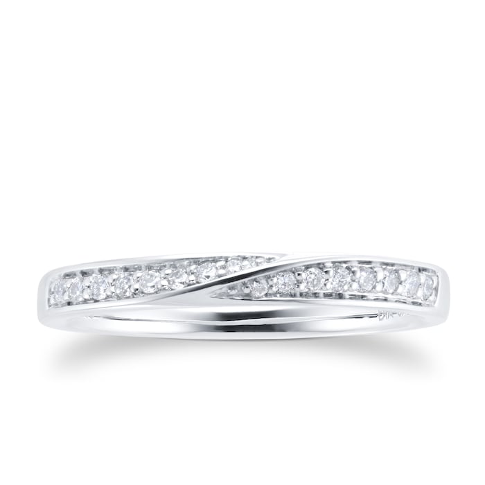 Goldsmiths Platinum 0.50ct Diamond Multi Stone Bridal Set