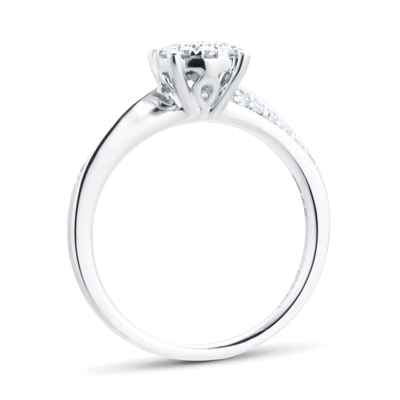 Goldsmiths Platinum 0.50ct Diamond Multi Stone Bridal Set Goldsmiths Platinum 0.50ct Diamond Multi Stone Bridal Set