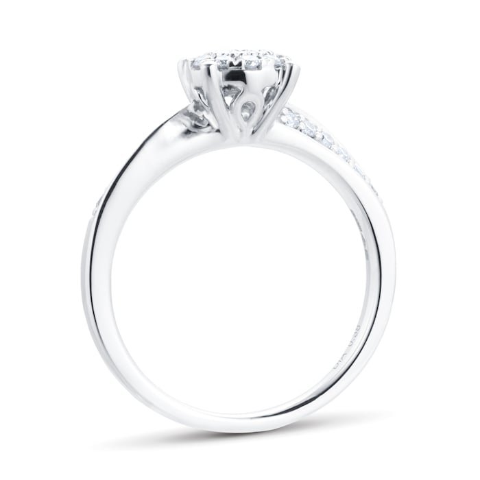 Goldsmiths Platinum 0.50ct Diamond Multi Stone Bridal Set