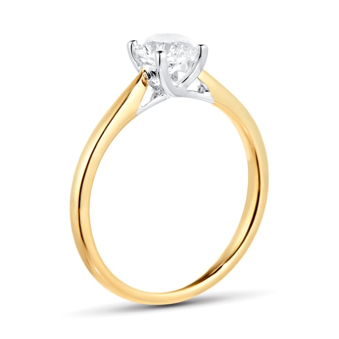 Goldsmiths 18ct Yellow Gold 0.70ct Diamond Solitaire Engagement Ring