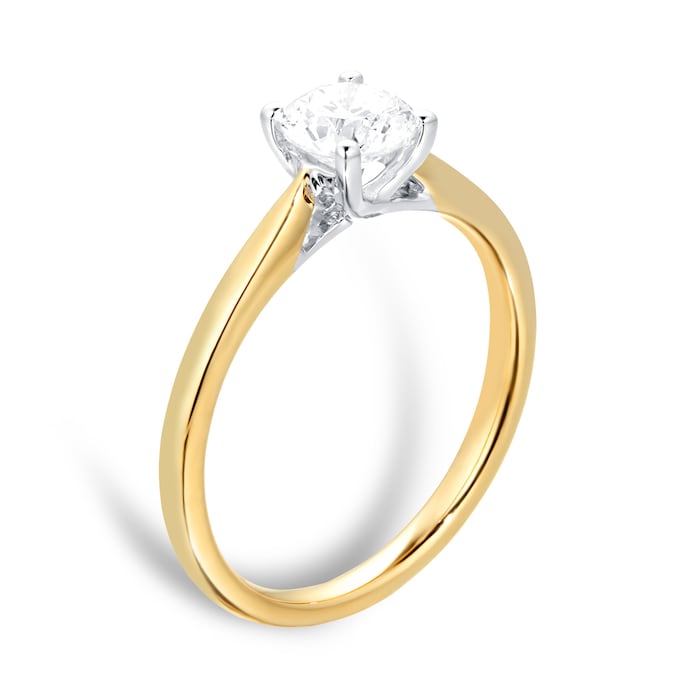 Goldsmiths 18ct Yellow Gold 0.70ct Diamond Solitaire Engagement Ring