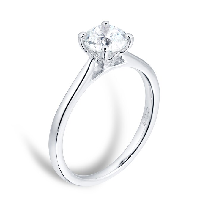 Mappin & Webb Platinum 1.00ct Diamond Solitaire Engagement Ring