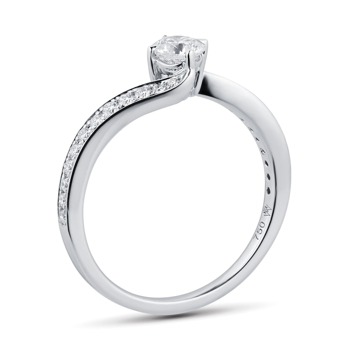 Mappin & Webb Platinum Boscobel Twist 0.50cttw Diamond Engagement Ring