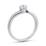 Mappin & Webb Platinum Boscobel Twist 0.50cttw Diamond Engagement Ring