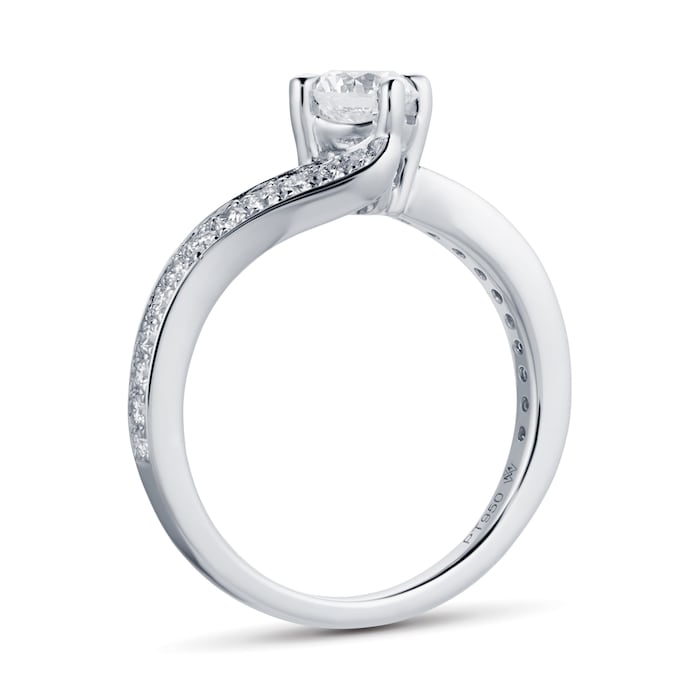 Mappin & Webb Platinum Boscobel Twist 0.75cttw Diamond Engagement Ring