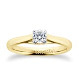 Mappin & Webb 18ct Yellow Gold Ena Harkness 0.33ct Solitaire Engagement Ring