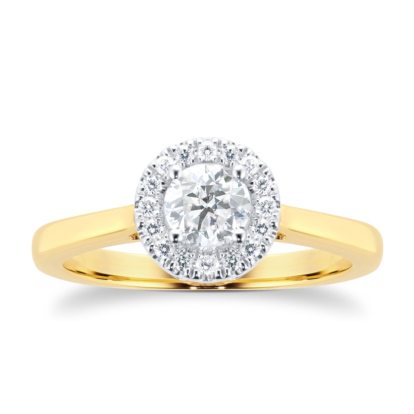 Goldsmiths 18ct Yellow Gold 0.50ct Goldsmiths Brightest Diamond Ring Goldsmiths 18ct Yellow Gold 0.50ct Goldsmiths Brightest Diamond Ring