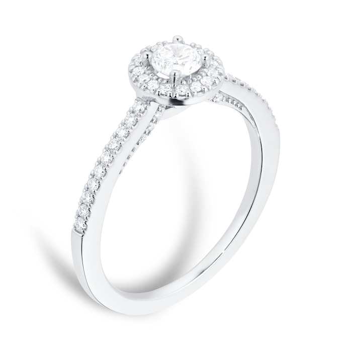 Goldsmiths Platinum 0.50 Carat Goldsmiths Brightest Diamond Ring