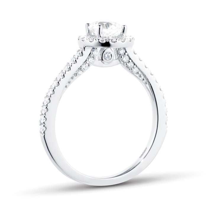 Goldsmiths Platinum 0.95 Carat Goldsmiths Brightest Diamond Ring - Ring Size J
