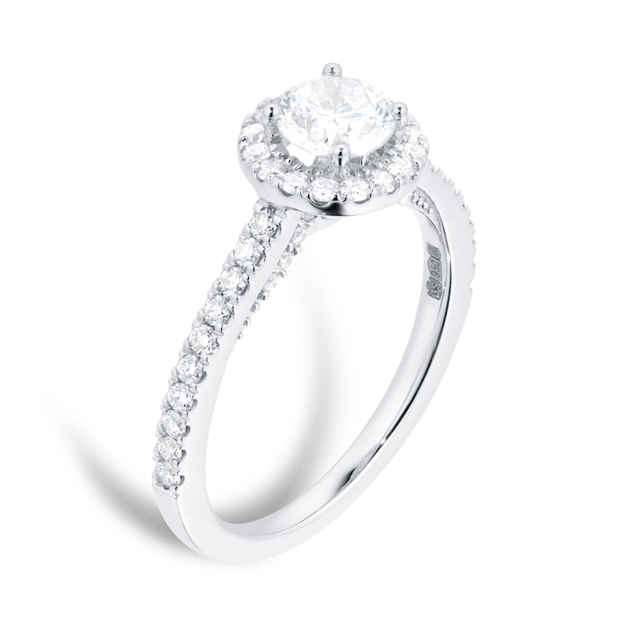 Goldsmiths Platinum 0.95 Carat Goldsmiths Brightest Diamond Ring