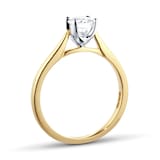 Goldsmiths 18ct Yellow Gold Brilliant Cut 0.50 Carat 88 Facet Diamond Ring