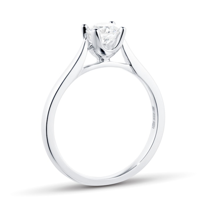 Goldsmiths Platinum Brilliant Cut 0.50ct Goldsmiths Brightest Diamond Ring