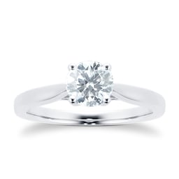 06018777 - Platinum 0.70cttw Brilliant Cut Solitaire Engagement Ring