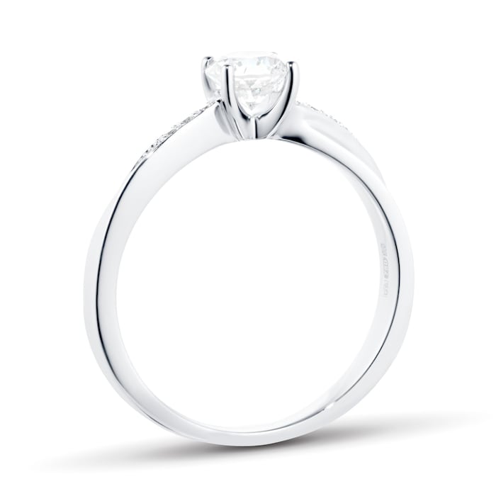 Goldsmiths 18ct White Gold 0.50ct Goldsmiths Brightest Diamond Ring