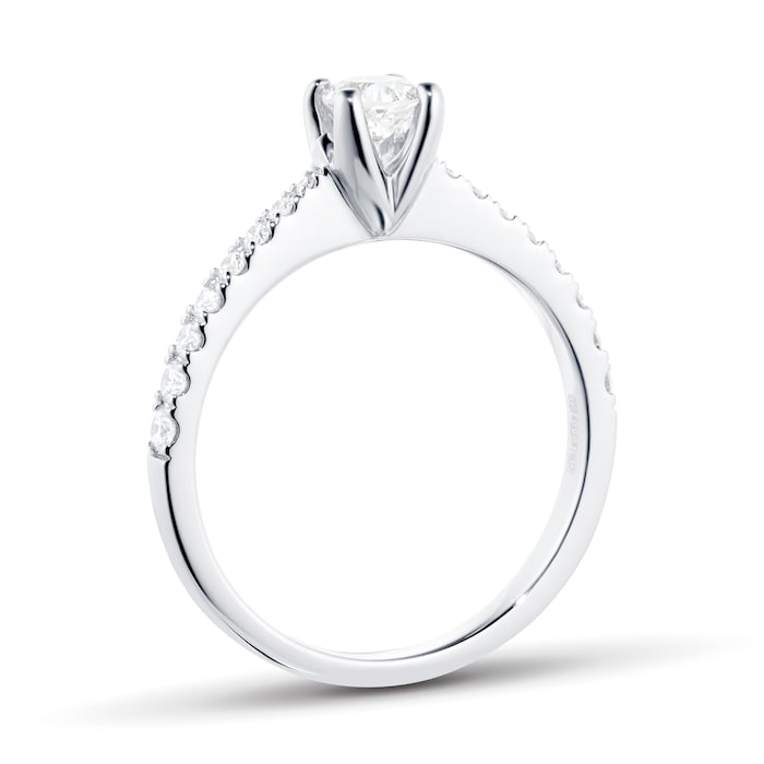 Goldsmiths Platinum 0.50ct Goldsmiths Brightest Diamond Ring