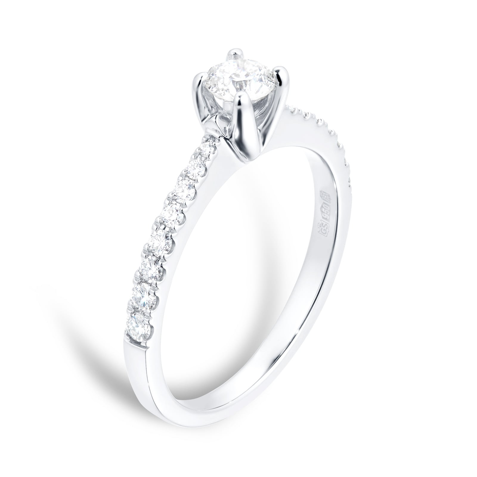 Goldsmiths Platinum 0.50ct Goldsmiths Brightest Diamond Ring