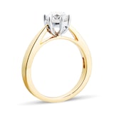 Goldsmiths 18ct Yellow Gold 1.00cttw Goldsmiths Brightest Diamond 6 Claw Solitaire Engagement Ring