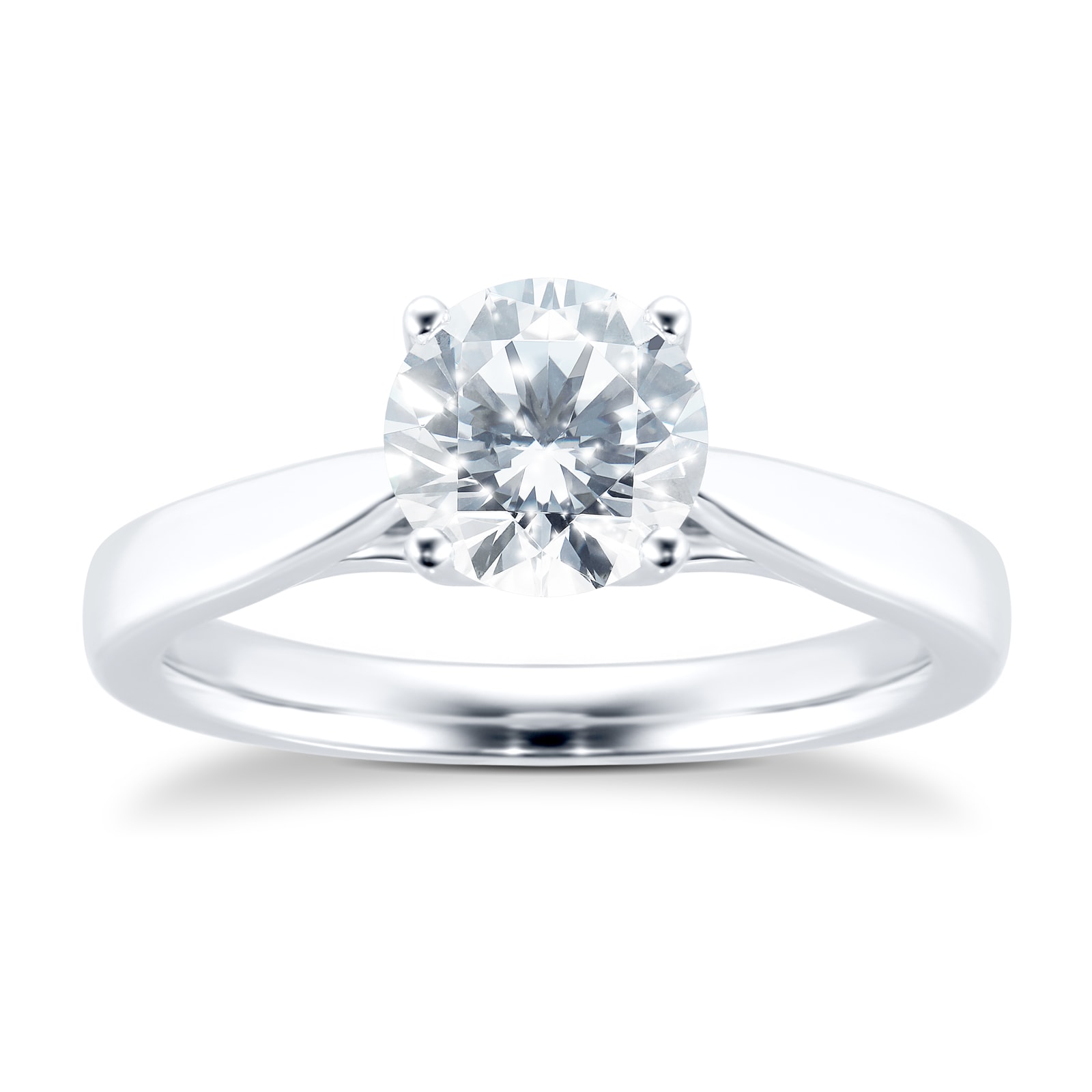 Goldsmiths Platinum 1.50cttw Brilliant Cut Solitaire Diamond Engagement Ring Goldsmiths Platinum 1.50cttw Brilliant Cut Solitaire Diamond Engagement Ring