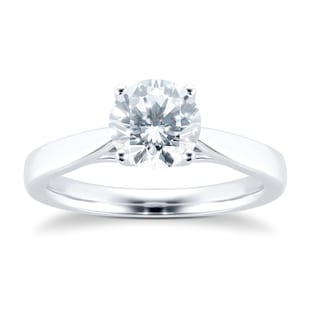 Goldsmiths Platinum 1.50cttw Brilliant Cut Solitaire Diamond Engagement Ring