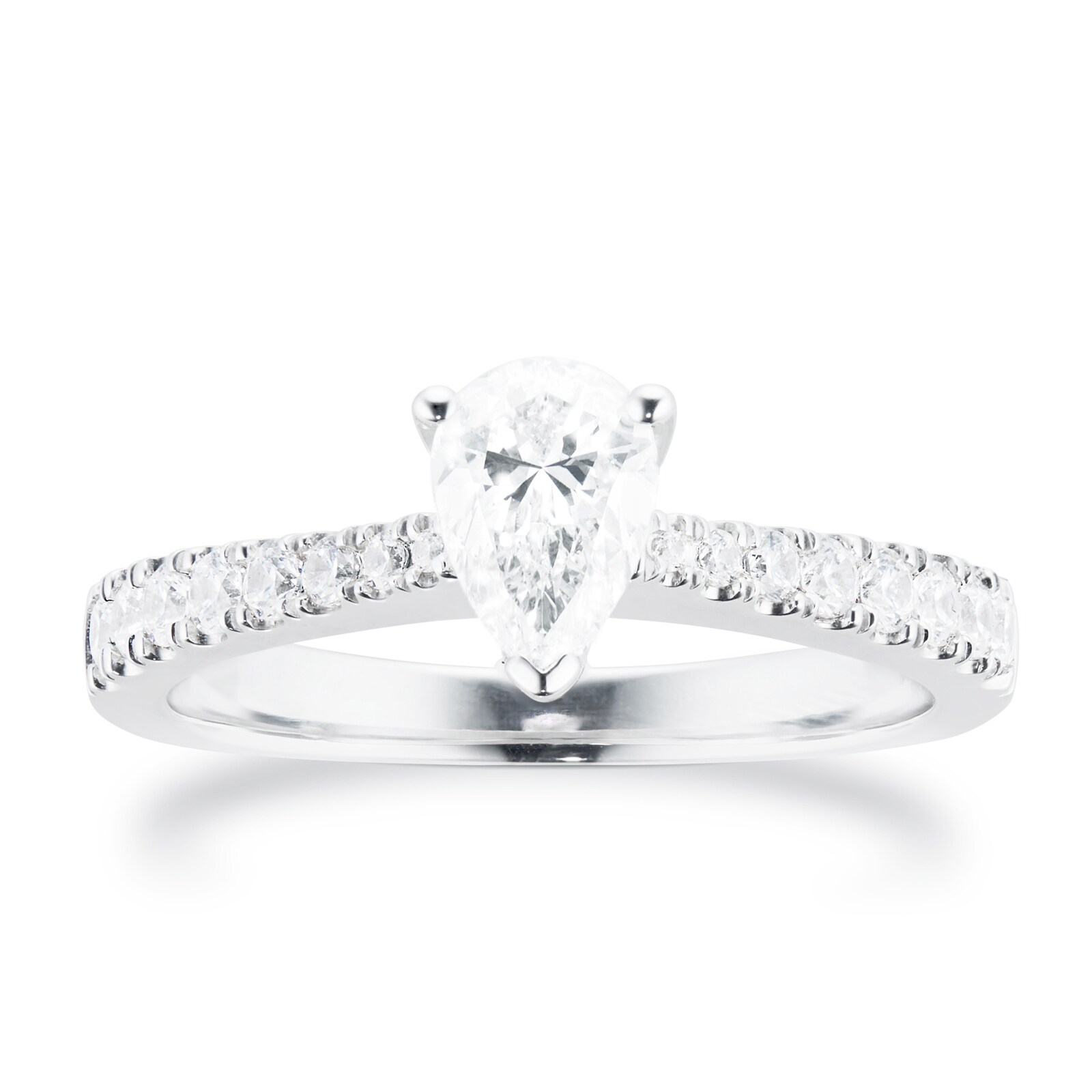 Goldsmiths Platinum 0.70cttw Goldsmiths Brightest Diamond Pear Cut Solitaire Engagement Ring Goldsmiths Platinum 0.70cttw Goldsmiths Brightest Diamond Pear Cut Solitaire Engagement Ring