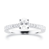 Goldsmiths Platinum 0.70cttw Goldsmiths Brightest Diamond Oval Cut Solitaire Engagement Ring