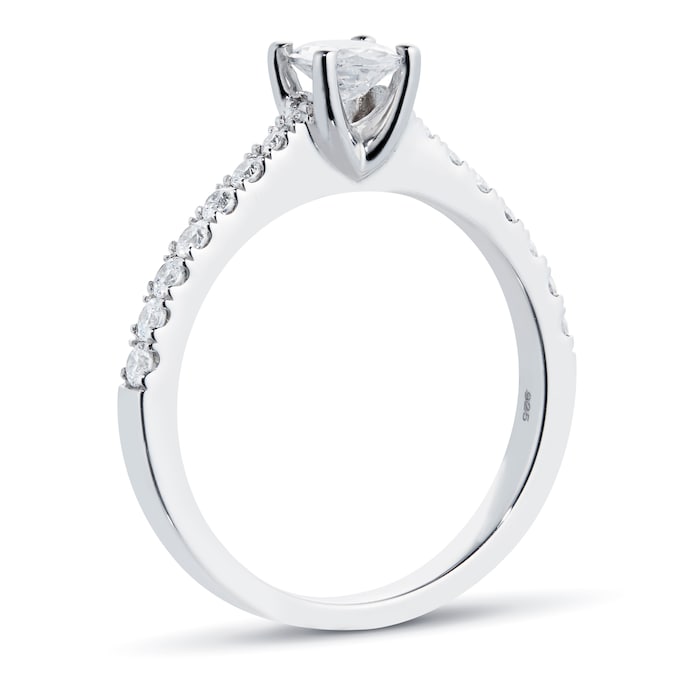 Goldsmiths Platinum 0.70cttw Goldsmiths Brightest Diamond Oval Cut Solitaire Engagement Ring