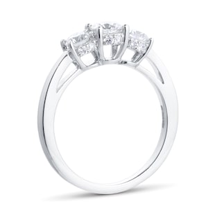 Goldsmiths Platinum 1.00cttw Diamond Three Stone Engagement Ring
