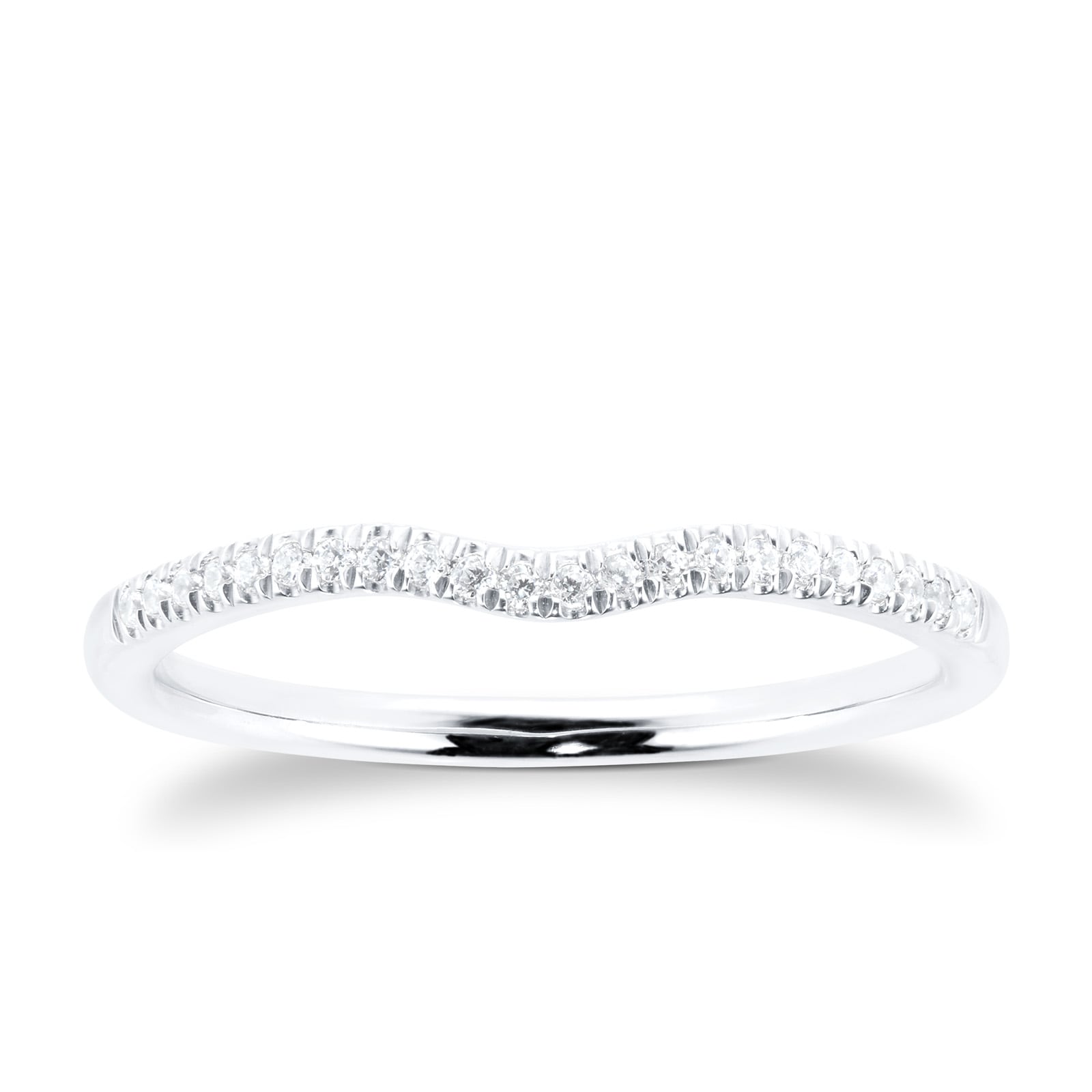 Goldsmiths 18ct White Gold 0.60ct Diamond Pear Bridal Set - Ring Size M Goldsmiths 18ct White Gold 0.60ct Diamond Pear Bridal Set - Ring Size M