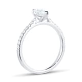 Mappin & Webb Constance Platinum 0.84cttw Diamond Pear Cut Engagement Ring