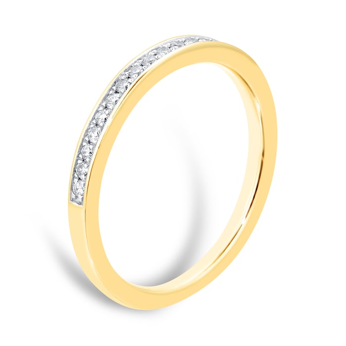 Goldsmiths 18ct Yellow Gold 0.65ct Diamond Bridal set