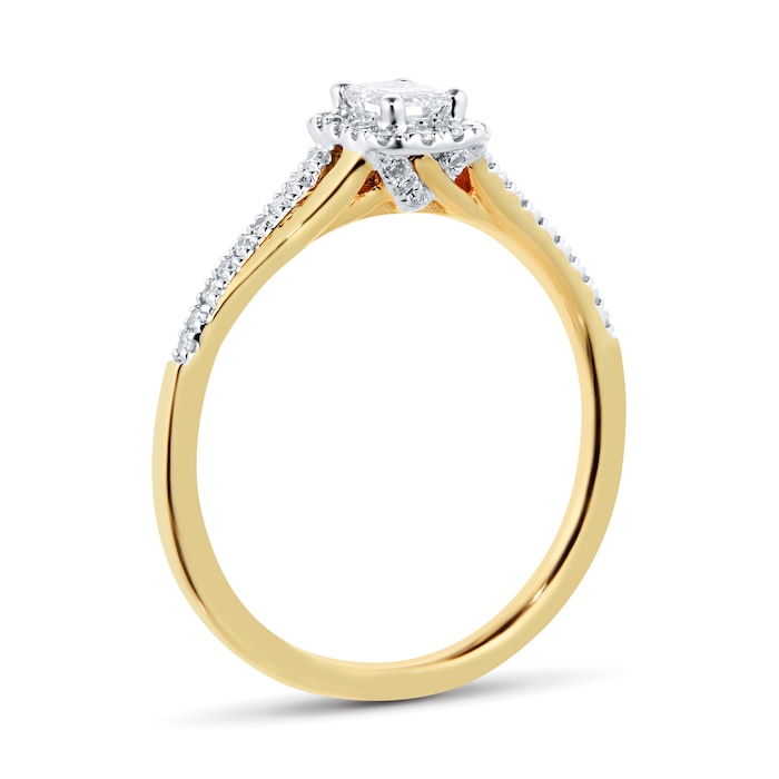 Goldsmiths 9ct Yellow Gold 0.50ct Diamond Bridal Set